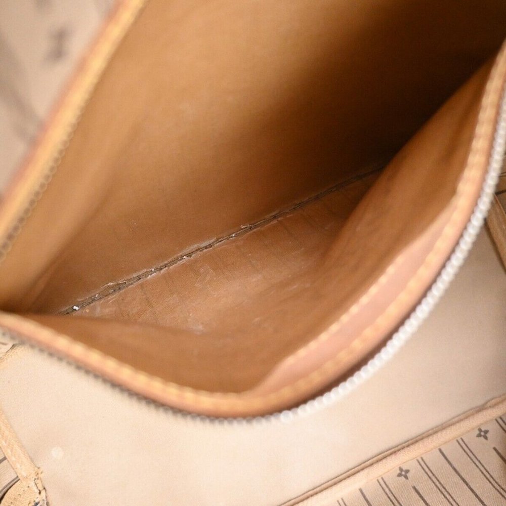 LOUIS VUITTON Neverfull MM Shoulder Tote Bag Monogram Leather - Picture 6 of 15